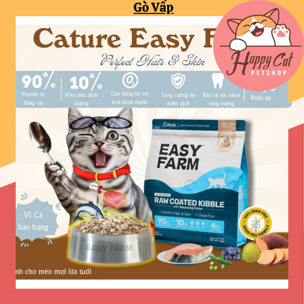 HẠT THỨC ĂN CHO MÈO CATURE EASY FARM MIX TOPPING
