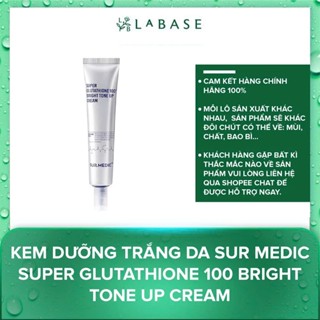 Kem Dưỡng Trắng Da Sur Medic Super Glutathione 100 Bright Tone Up Cream