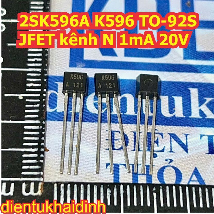 10 con 2SK596A K596 A TO-92S JFET kênh N 1mA 20V kde6879