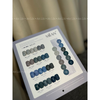 set sơn màu+nhũ+thạch 12chai Milan