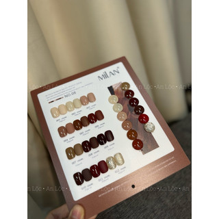 set sơn màu+nhũ+thạch 12chai Milan