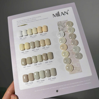 set sơn màu+nhũ+thạch 12chai Milan