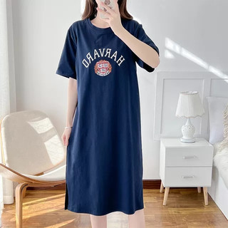 Váy ngủ bầu V22 - Đầm mặc sau sinh cho con bú ti ngủ mặc nhà đi chơi chất Cotton đẹp Bigsize giá rẻ 