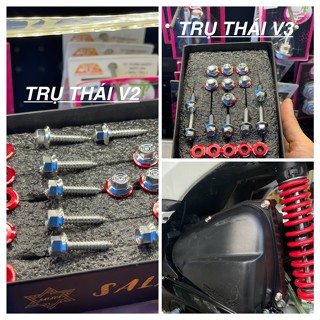  Bộ Ốc Lọc Gió ,Pô E Trụ 5x23 Salaya Inox 304 Kèm Lông Đền TaKeGaWa Lắp Cho Nhiều Dòng Xe 