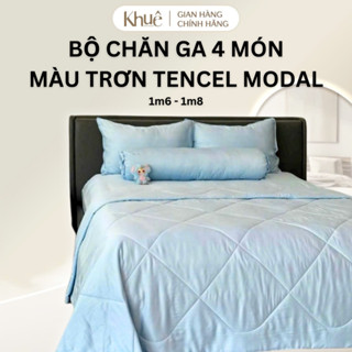Bộ chăn Ga Tencel Modal Màu Trơn Basic. Vải thiên nhiên mềm mát ko pha Poly. Phù hợp mọi gia đình.