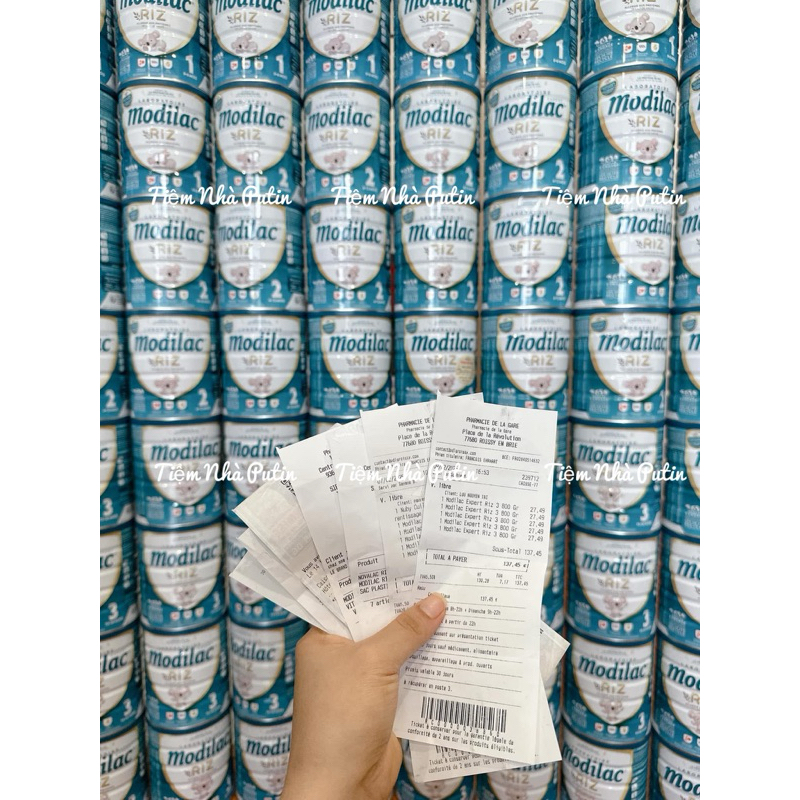 ✈️[Date T11/2027] Modilac Riz Pháp Lon 800g cho bé dị ứng đạm bò