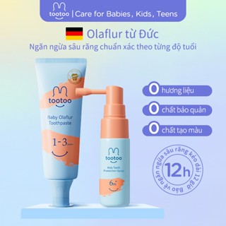 tootoo Olaflur Kem đánh răng dạng xịt chống sâu răng cho trẻ em, Chăm sóc và làm sạch răng