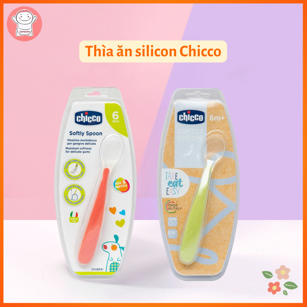 Thìa ăn silicon Chicco