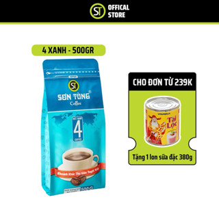 Cà Phê Sơn Tùng - Cà phê rang xay số 4 Xanh - 500gr