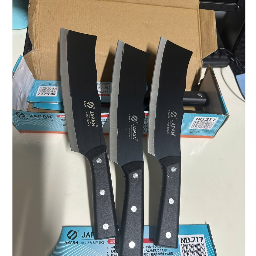 (TRỢ GIÁ FREESHIP) BỘ 3 DAO NHẬT THÉP KHÔNG GỈ-DAO THÁI THỊT JAPAN 217