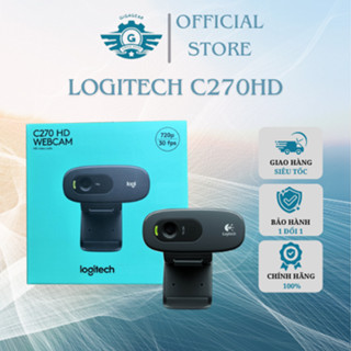 [Chính Hãng] Webcam Logitech C270 - Camera HD 720p, Góc Rộng 55°, Mic Giảm Ồn - Webcam Meeting, Học Online, Giá Siêu Rẻ
