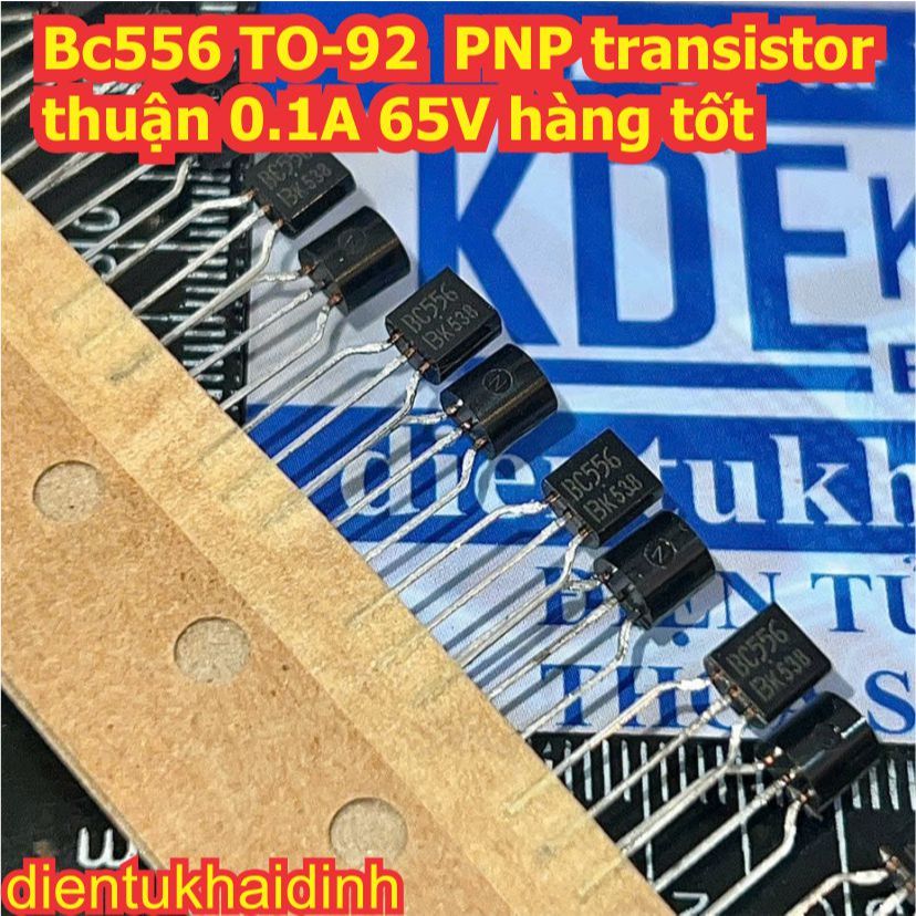 50 con BC546 BC556 BC546B BC556B TO-92 PNP NPN transistor thuận nghịch 0.1A 65V hàng tốt kde1518