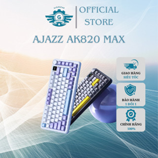 Bàn Phím Cơ Không Dây AJAZZ AK820 MAX/MAXPLUS V2 - 3 Mode - RGB - Hotswap - Plate FR4 - Keycap PBT