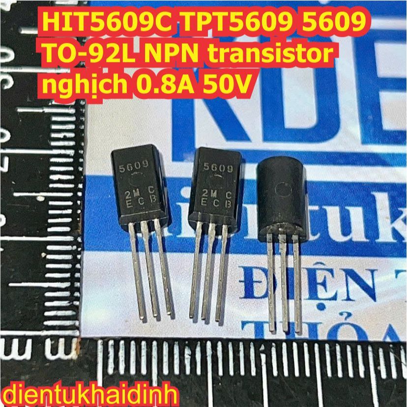 10 con HIT5609C TPT5609 5609 5610 TO-92L NPN, PNP cặp transistor nghịch thuận 0.8A 50V kde0431