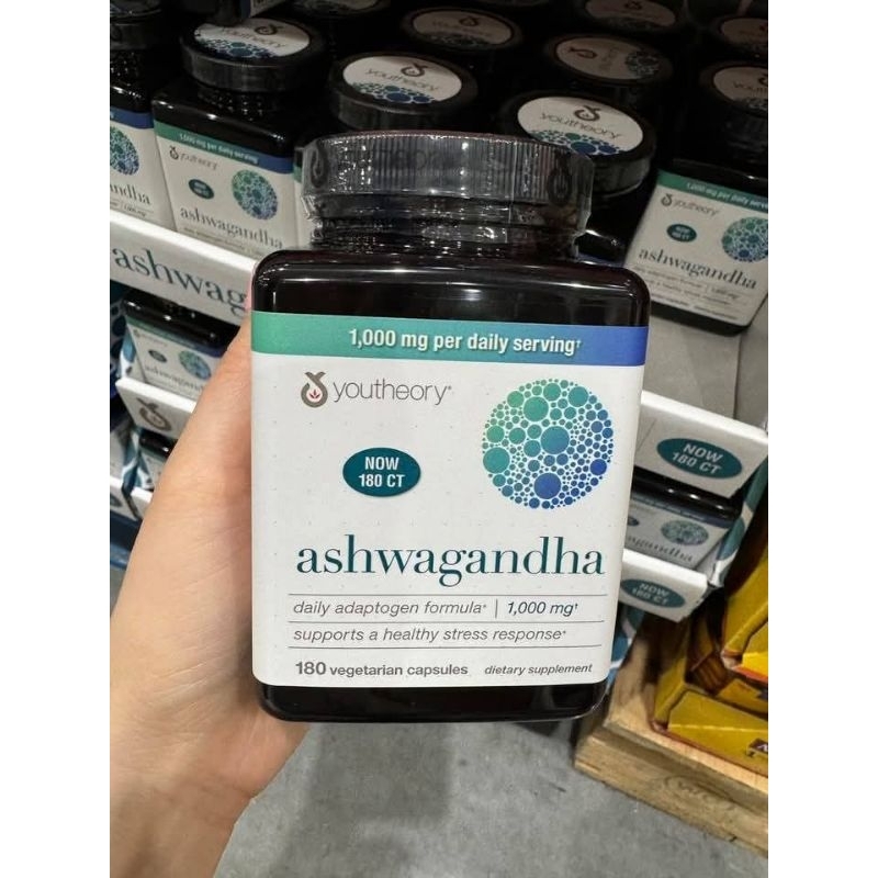 [HÀNG MỸ • ĐỦ BILL] Nhân Sâm Ấn Độ • ASHWAGANDHA 1,000mg • YOUTHEORY