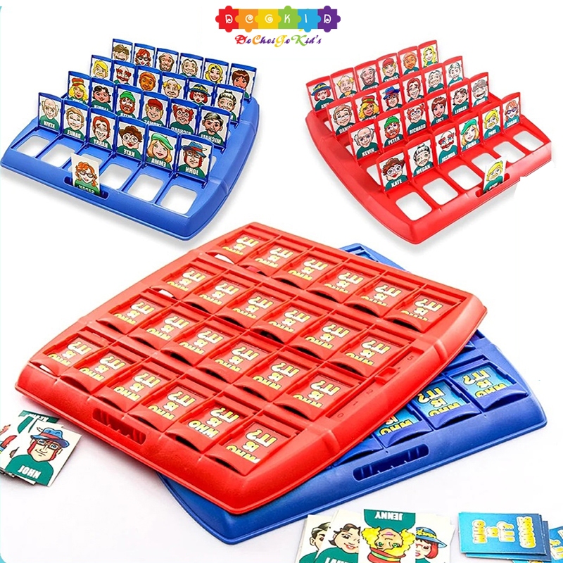 Bộ đồ chơi board game who is it kinh điển thú vị vui nhộn, bảng đoán nhân vật giúp bé rèn luyện trí 