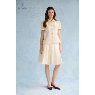  SET ÁO VEST LITA x CHÂN VÁY XẾP LY LITA  THANH LỊCH VÀ SANG TRỌNG - BY ESTRANO 