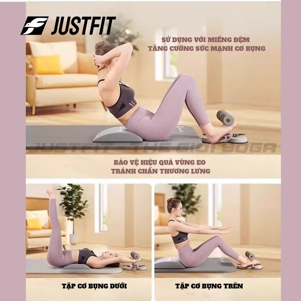 Dụng Cụ Tập Cơ Bụng Nâng Cấp Tại Nhà Đế Hút Chân Không Trụ Chữ T Kèm Dây Kéo Đàn Hồi 4 Ống JUSTFIT | BigBuy360 - bigbuy360.vn