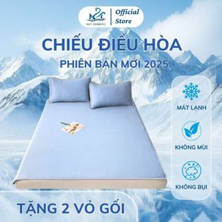 Chiếu điều hòa băng lạnh M2T BEDDING màu săc trơn đủ kích thước - kèm 2 vỏ gối