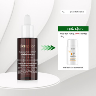 Serum HA + 5% B3 tinh chất NIACIN B3 sáng da, mờ thâm mụn Ekseption Hyaluronic Niacin 75ml