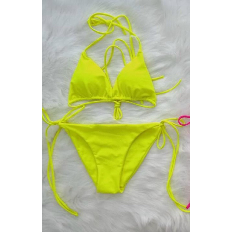 Bikini, Áo Tắm 2 Mảnh Tam Giác Basic Bèo Dây Dài Tự Do Tự Tạo Kiểu (Bộ Sưu Tập Bikini Hot Trend) | BigBuy360 - bigbuy360.vn