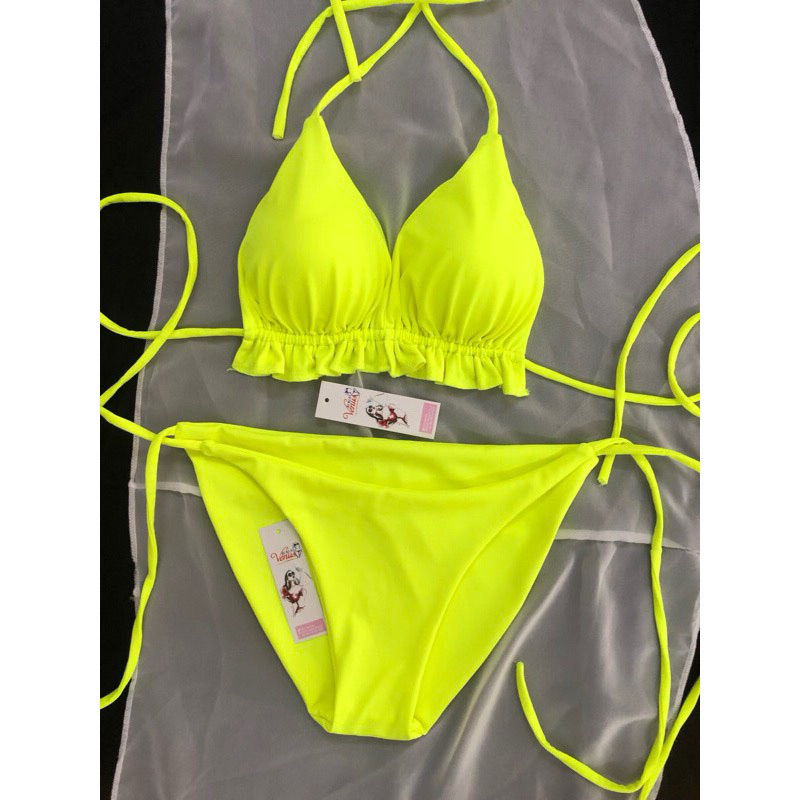 Bikini, Áo Tắm 2 Mảnh Tam Giác Basic Bèo Dây Dài Tự Do Tự Tạo Kiểu (Bộ Sưu Tập Bikini Hot Trend) | BigBuy360 - bigbuy360.vn