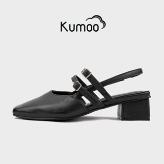Giày Cao Gót Nữ Kumoo GCG-KUMO-010-A Màu Đen Gót 4cm Phong Cách Thời Thượng Quý Cô Công Sở