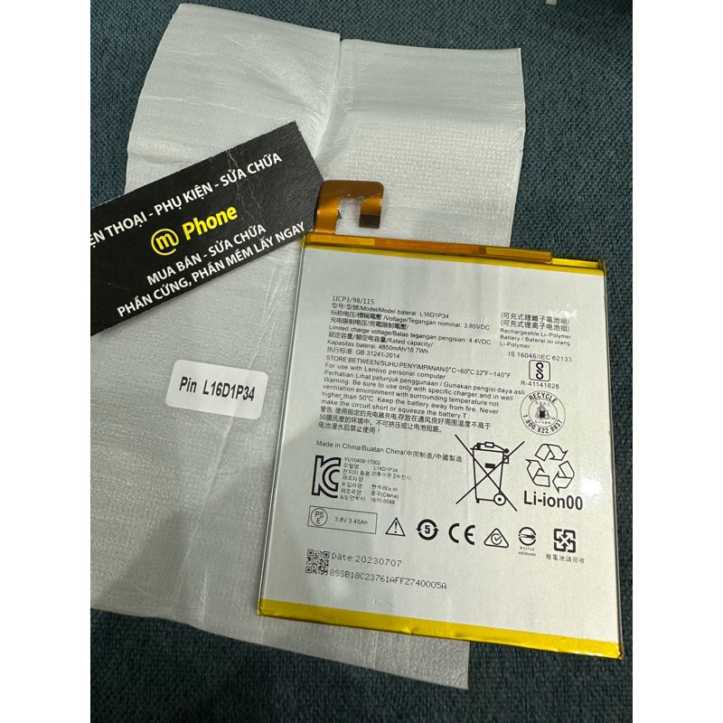 Pin Lenovo Tab4 8 (L16D1P34) / Tb-8504N / Tb-8504X / Tab4 8 Plus / Tab E10 / TB-X104L