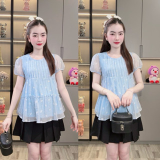  Áo Bầu Tơ Tằm Hoa Nhí Tiểu Thư 2 Lớp Xinh Dáng Babydoll Đi Chơi Đi Làm Mền Nhẹ Thoáng Mát   40- 80kg     ẢNH THẬT   