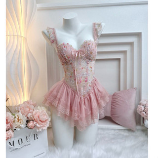 AMOUR _ SP408 Váy ngủ 2 dây cánh tiên, đầm ngủ sexy quyến rũ baby siêu hách dáng có chip( có che tên + ship hoả tốc)
