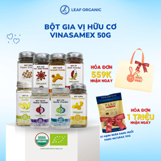 Bột gia vị hữu cơ Vinasamex (Bột nghệ/ Bột gừng/ Bột hồi/ Bột quế/ Bột ớt/ Bột tiêu/ Bột tỏi/ Bột hành/ Bột sả)