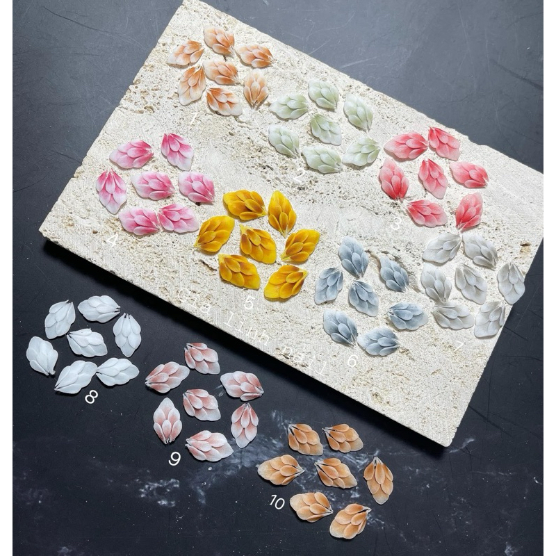 Hoa bột nail gắn móng tay | Hoa góc ( set 2 bông/ 10 bông )