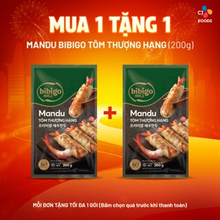 [Mua 1 tặng 1] Bánh xếp Mandu Tôm Thượng Hạng Bibigo 200g (cao cấp, độc đáo, mỹ vị)