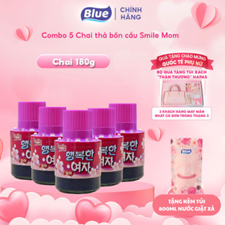 Combo 5 Cốc Thả Bồn Cầu Smile mom Hàn Quốc Tặng Kèm Quà Khuyến Mãi