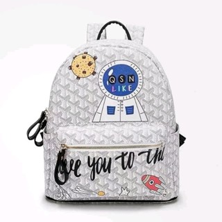 Balo QSN EDMOND MONOGRAM MADRID phi hành gia kèm charm ngựa