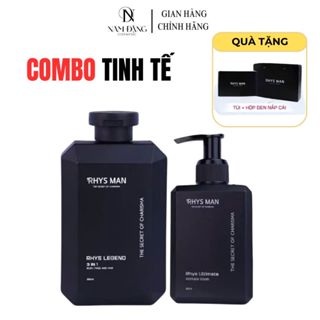  Combo Sữa tắm gội rửa mặt 3in1 350ml & Dung dịch vệ sinh 120ml RHYS MAN 2 SẢN PHẨM  