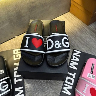   ICON DSQ  Dép Nam D,G Tym Đen Hàng Hiệu Xịn Xò Giá Rẻ - Dép D,G Quai Ngang Đế Pu Hottrend Hè 2025 