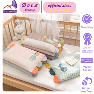 Gối trẻ em cotton cho bé chống bẹp đầu gối vỏ gối trẻ em đi học kích thước 30x50cm chọn mẫu nhiều hình dễ thương