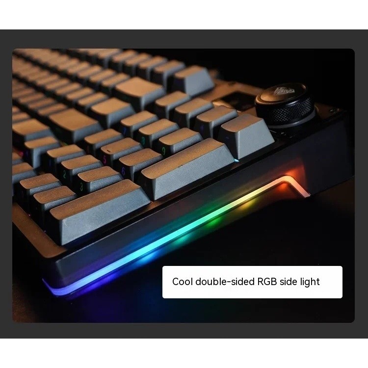 Aula F98proV3 bàn phím cơ kết hợp núm xoay và màn hình siêu đỉnh kết nối 3 chế độ | BigBuy360 - bigbuy360.vn