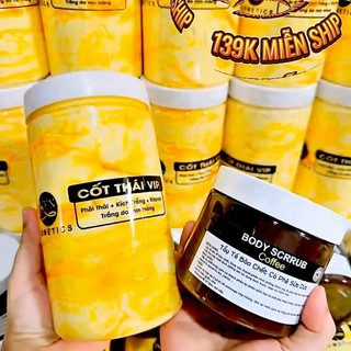  Combo 1 Hủ Kem Cốt Thái Vip 1Kg + Tặng Kèm 1 Hủ Tẩy Da Chết Cà Phê Sữa Dừa 500g - Dưỡng Body 