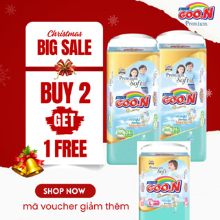   MUA 2 TẶNG 1  SALE TÃ BỈM GOON Premium Soft ĐỦ SIZE 