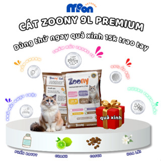 Cát vệ sinh cho mèo, cát mèo Zoony cat 9L khử mùi tốt, vón nhanh, ít bụi,giá tốt.Cát vệ sinh cho mèo