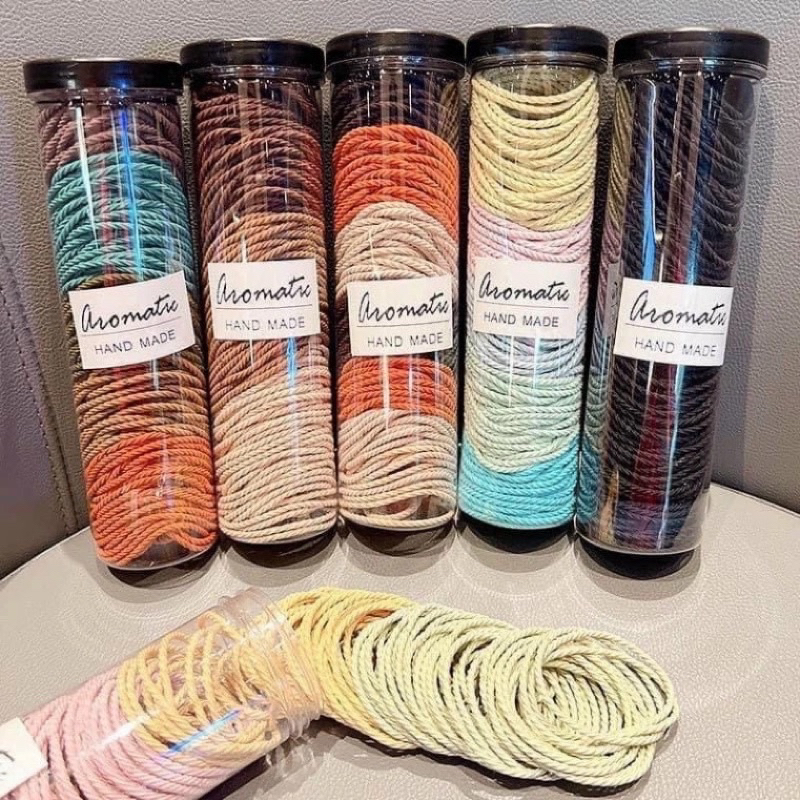 Lọ dây buộc tóc 100 dây buộc chống trơn, Lọ 100 dây buộc tóc ngẫu nhiên siêu xinh