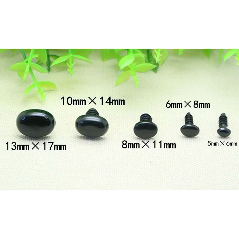 1 đôi Mắt thú oval có chốt các size