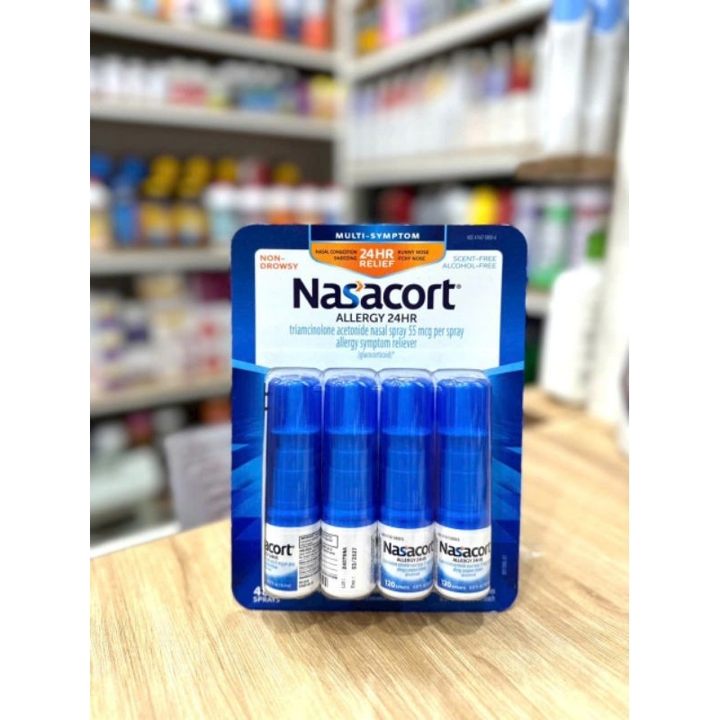 Xịt mũi giảm viêm xoang, chống dị ứng Nasacort Allergy 24hr Non-Drip Nasal Spray 16,9ml Của Mỹ.