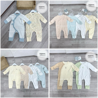 [ Bu Baby ] Body Bu dài tay bambus mềm mại, thấm mồ hôi cho bé trai bé gái