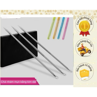 Que lặn mụn inox 12cm cao cấp