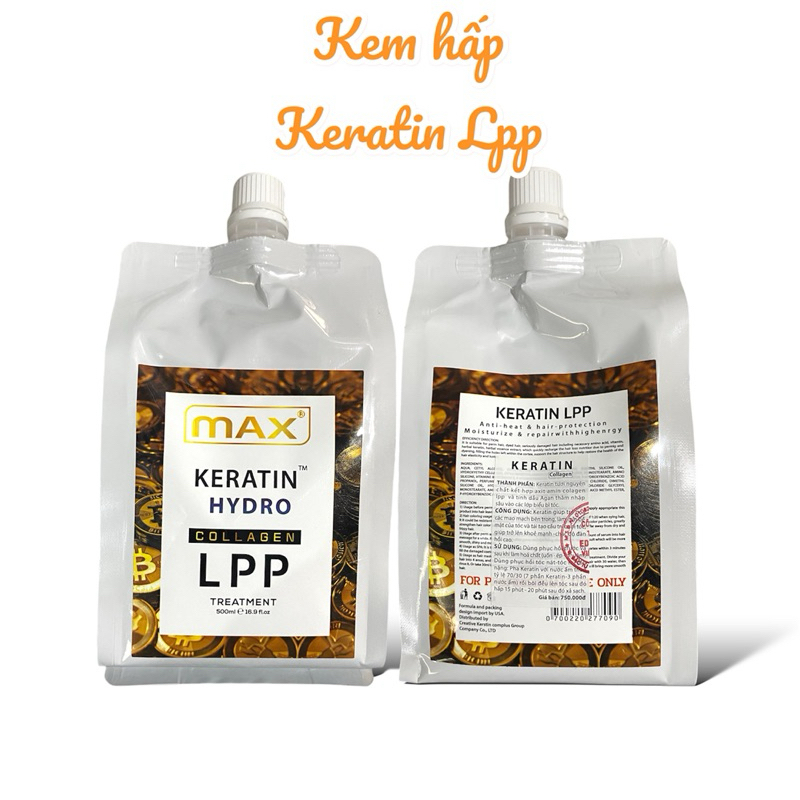 Hấp phục hồi keratin Hydro Collagen LPP 500ml