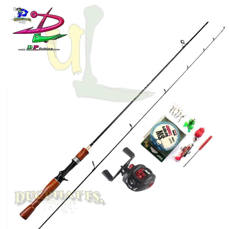 Bộ cần câu cá UL máy ngang DS200.( HOA CA LONG ) câu suối, câu cá mương, cá cháp. MS0255