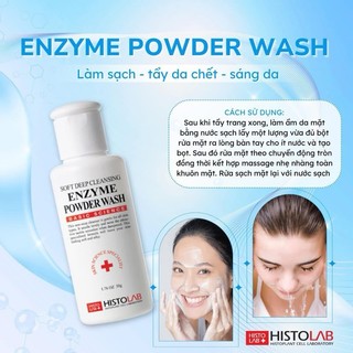 Sữa Rửa Mặt Tẩy Tế Bào Chết Dạng Bột HISTOLAB Enzyme Powder Wash Giúp Làm Sạch Cho Da 50g